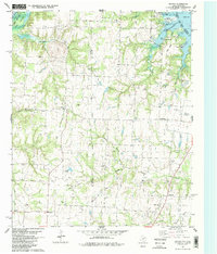 Download a high-resolution, GPS-compatible USGS topo map for Dexter, TX (1983 edition)