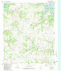 Download a high-resolution, GPS-compatible USGS topo map for Dexter, TX (1983 edition)