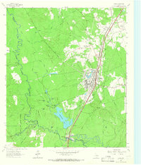 Download a high-resolution, GPS-compatible USGS topo map for Diboll, TX (1966 edition)