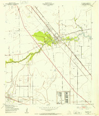 1943 Map of Dickinson, TX, 1953 Print