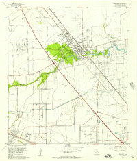 1955 Map of Dickinson, TX, 1957 Print