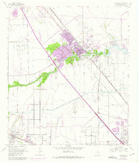 1955 Map of League City, TX, 1975 Print