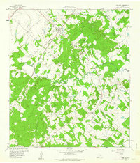 1959 Map of Dime Box, TX, 1963 Print