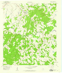 1959 Map of Dime Box, TX, 1960 Print