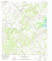Download a high-resolution, GPS-compatible USGS topo map for Dime Box, TX (1989 edition)