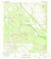 Download a high-resolution, GPS-compatible USGS topo map for Dog Creek NE, TX (1974 edition)