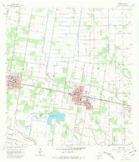 Download a high-resolution, GPS-compatible USGS topo map for Donna, TX (1981 edition)
