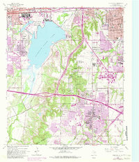 Download a high-resolution, GPS-compatible USGS topo map for Duncanville, TX (1982 edition)