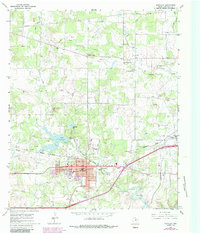 Download a high-resolution, GPS-compatible USGS topo map for Eastland, TX (1987 edition)