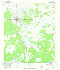 preview thumbnail of historical topo map of Eden, TX in 1970