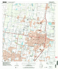 Download a high-resolution, GPS-compatible USGS topo map for Edinburg, TX (2003 edition)