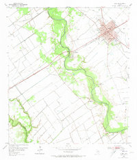 Download a high-resolution, GPS-compatible USGS topo map for Edna, TX (1973 edition)