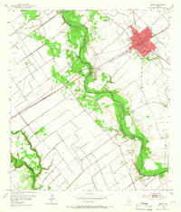 Download a high-resolution, GPS-compatible USGS topo map for Edna, TX (1966 edition)