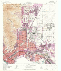 preview thumbnail of historical topo map of El Paso, TX in 1955