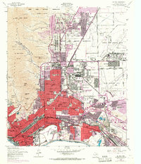 Download a high-resolution, GPS-compatible USGS topo map for El Paso, TX (1968 edition)