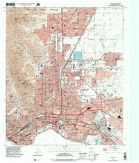 preview thumbnail of historical topo map of El Paso, TX in 1997