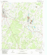 Download a high-resolution, GPS-compatible USGS topo map for Elgin East, TX (1984 edition)