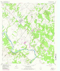 Download a high-resolution, GPS-compatible USGS topo map for Ellinger, TX (1982 edition)