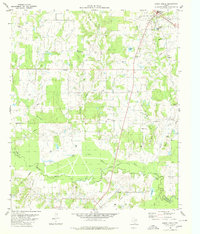 preview thumbnail of historical topo map of Rains County, TX in 1980