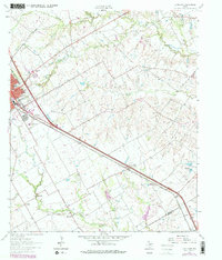 Download a high-resolution, GPS-compatible USGS topo map for Ennis East, TX (1979 edition)