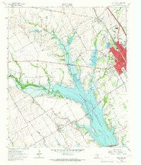 Download a high-resolution, GPS-compatible USGS topo map for Ennis West, TX (1965 edition)