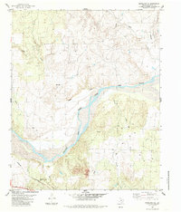 Download a high-resolution, GPS-compatible USGS topo map for Estelline SE, TX (1985 edition)