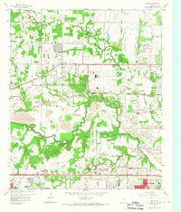 Download a high-resolution, GPS-compatible USGS topo map for Euless, TX (1967 edition)
