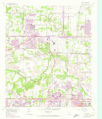 Download a high-resolution, GPS-compatible USGS topo map for Euless, TX (1974 edition)