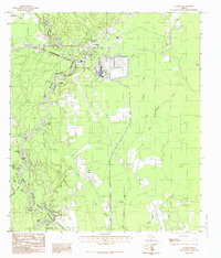 Download a high-resolution, GPS-compatible USGS topo map for Evadale, TX (1985 edition)
