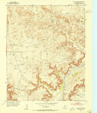 Download a high-resolution, GPS-compatible USGS topo map for Evans Canyon, TX (1954 edition)