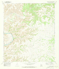 preview thumbnail of historical topo map of Val Verde County, TX in 1970
