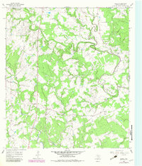 preview thumbnail of historical topo map of Lavaca County, TX in 1964