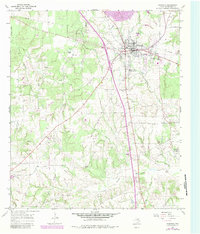 preview thumbnail of historical topo map of Fairfield, TX in 1965