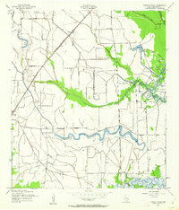 1943 Map of Fannett East, 1962 Print