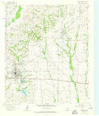 Download a high-resolution, GPS-compatible USGS topo map for Farmersville, TX (1965 edition)