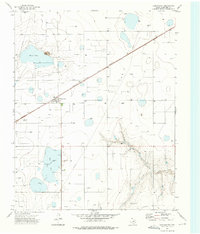 1973 Map of Farnsworth, TX, 1975 Print