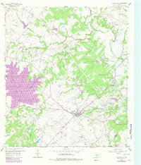 Download a high-resolution, GPS-compatible USGS topo map for Fayetteville, TX (1982 edition)