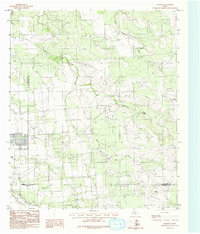 Download a high-resolution, GPS-compatible USGS topo map for Flattop, TX (1984 edition)
