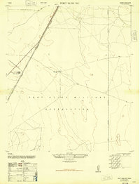 Download a high-resolution, GPS-compatible USGS topo map for Fort Bliss NE, TX (1948 edition)