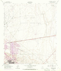 Download a high-resolution, GPS-compatible USGS topo map for Fort Bliss SE, TX (1968 edition)