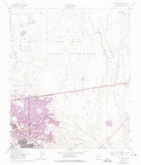 Download a high-resolution, GPS-compatible USGS topo map for Fort Bliss SE, TX (1974 edition)