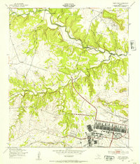 Download a high-resolution, GPS-compatible USGS topo map for Fort Hood, TX (1953 edition)