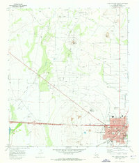1970 Map of Fort Stockton, TX, 1973 Print
