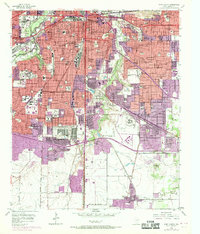 Download a high-resolution, GPS-compatible USGS topo map for Fort Worth, TX (1969 edition)