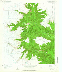 1956 Map of Armstrong County, TX, 1963 Print