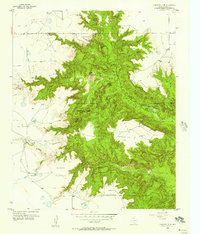 Download a high-resolution, GPS-compatible USGS topo map for Fortress Cliff, TX (1957 edition)