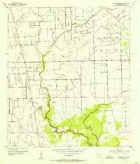 preview thumbnail of historical topo map of Jackson County, TX in 1952