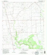 preview thumbnail of historical topo map of Jackson County, TX in 1995