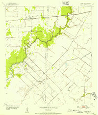 1952 Map of Jackson County, TX, 1953 Print