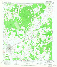 Download a high-resolution, GPS-compatible USGS topo map for Franklin, TX (1968 edition)